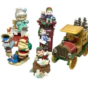 Five (5) Vintage Plastic Ornaments